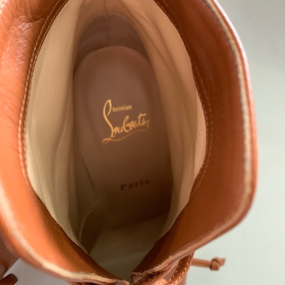 louboutin brown boots